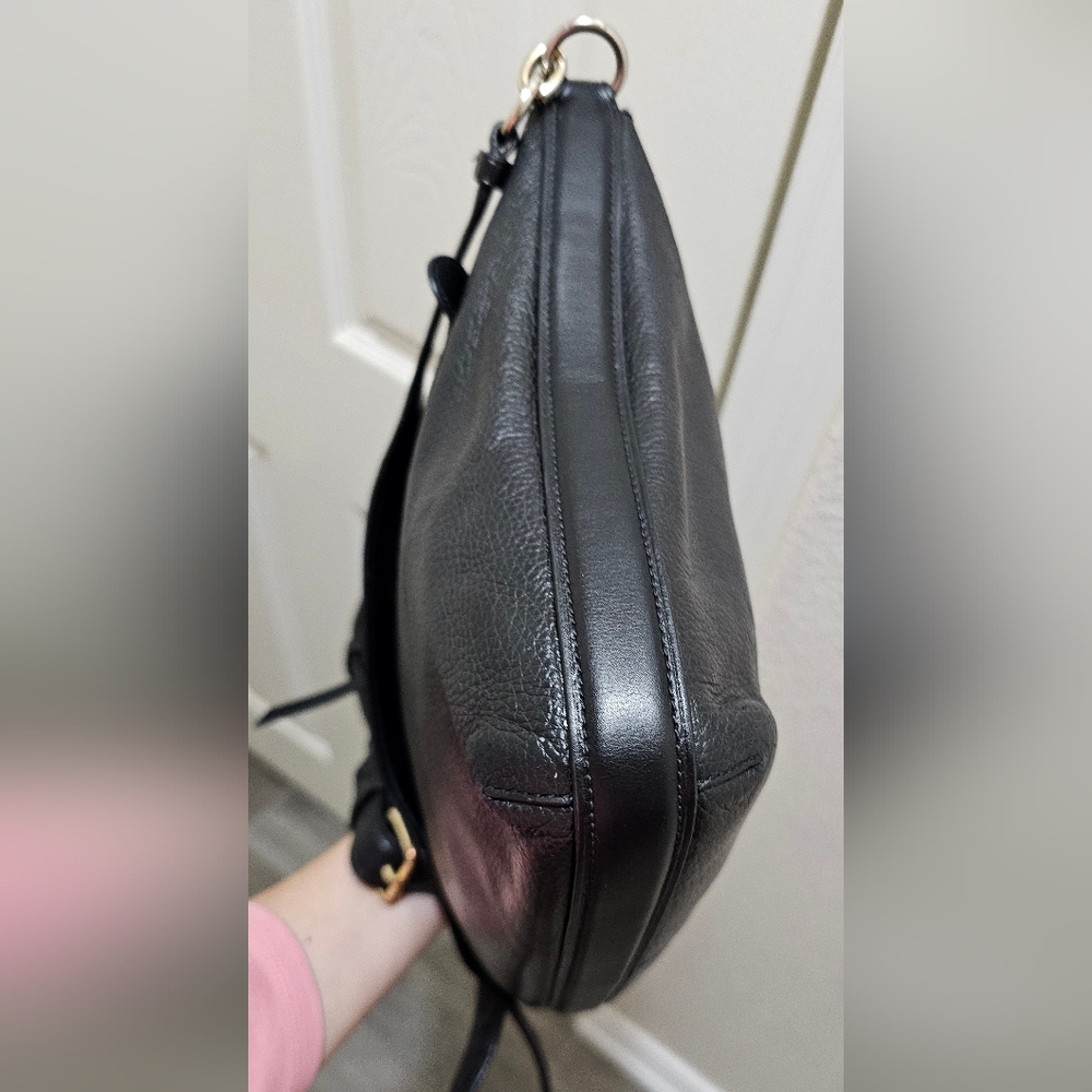 Coach F34823 Mae Black Pebble Leather Crossbody Bag EUC - Picture 16 of 16